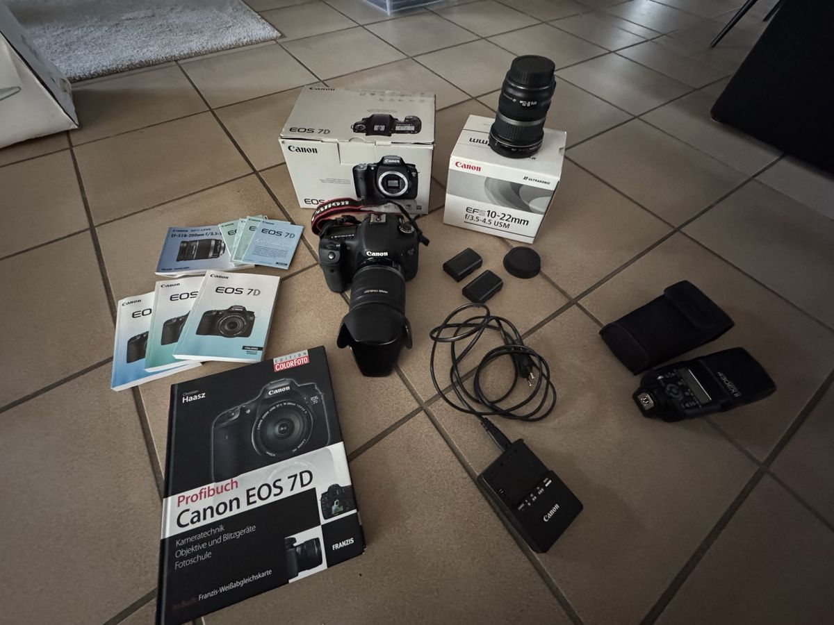 Canon Kamera: Canon EOS 7D Profi Set mit Objektiven und Blitz – Gebraucht aus Lufingen von steinijr