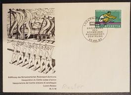 B168) 386, Abart Raster auf Sonderbrief Ruder WM