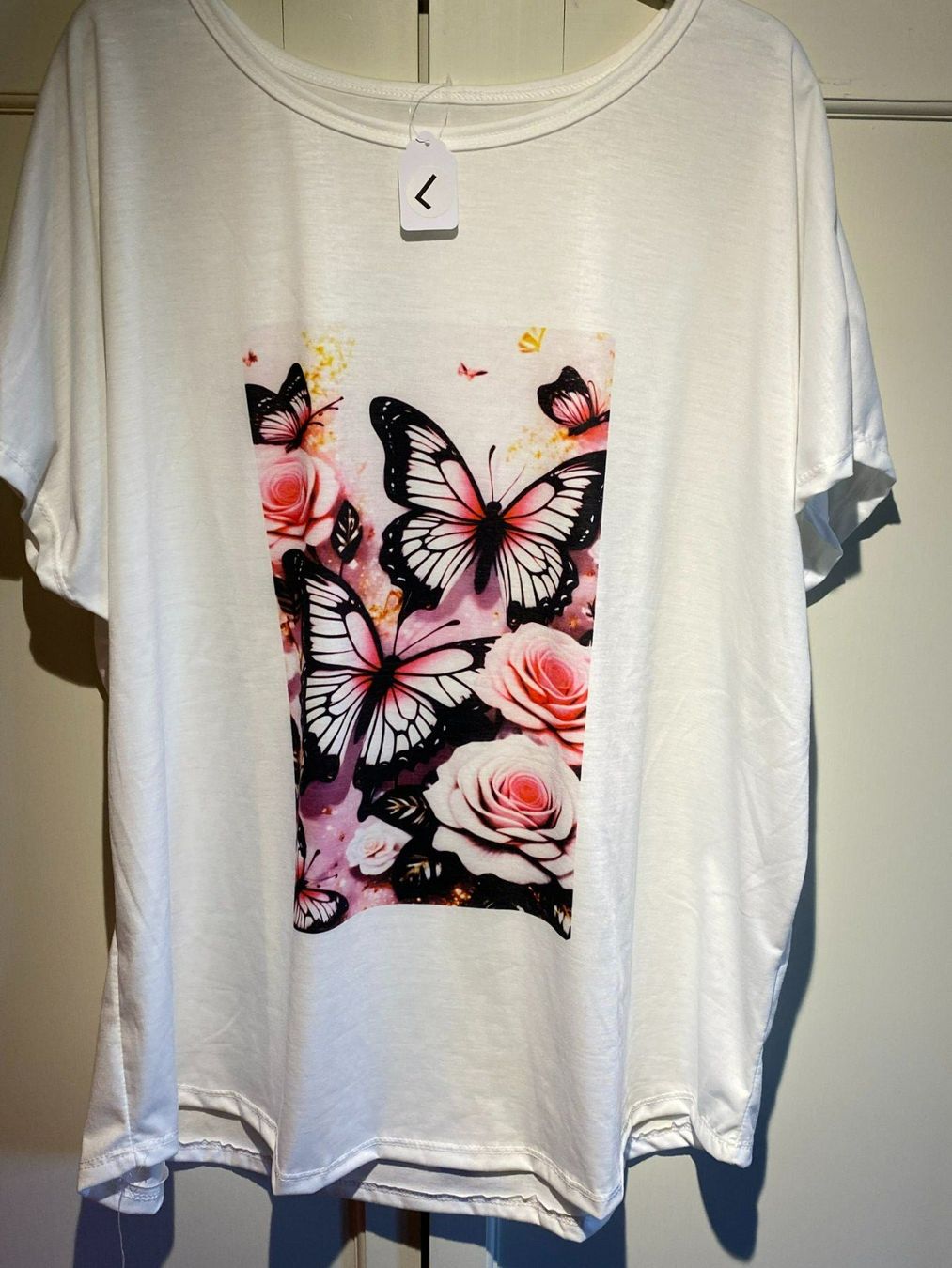 T-shirt: KURZARM SHIRT SCHMETTERLINGE,DAMEN – Nuovo e nell'imballaggio originale da Meienried venduto da ManuelaBoutique 7