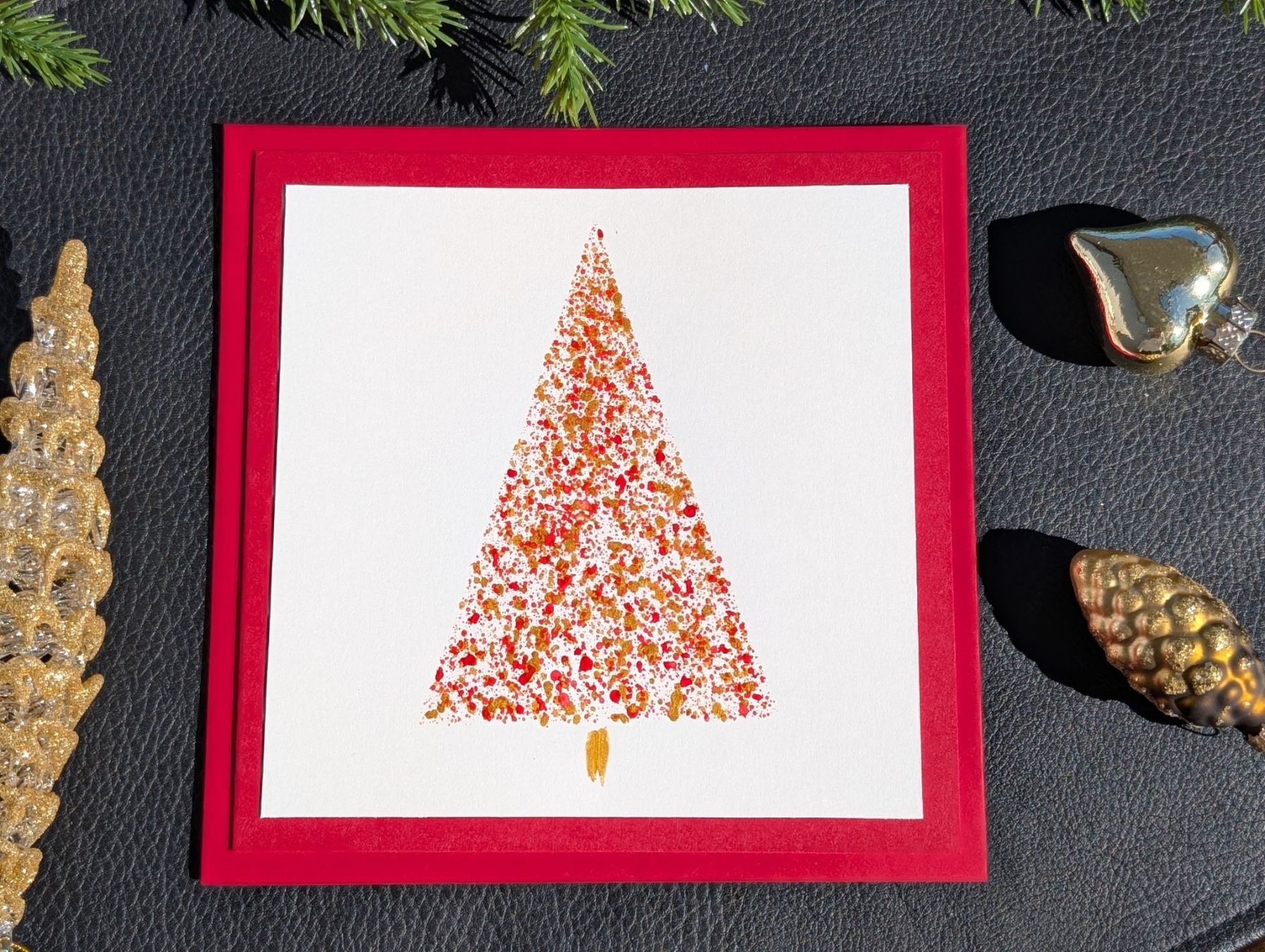 Cartoline: Handgemachte Weihnachtskarte – Nuovo e nell'imballaggio originale da Winterthur venduto da LaVieColor