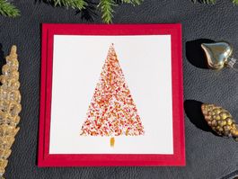 Handgemachte Weihnachtskarte