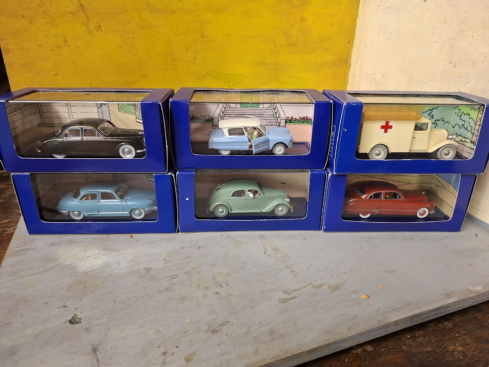 Modellautos: 6 voitures collection Tintin – Neu (gemäss Beschreibung) aus Monthey von Jmbois