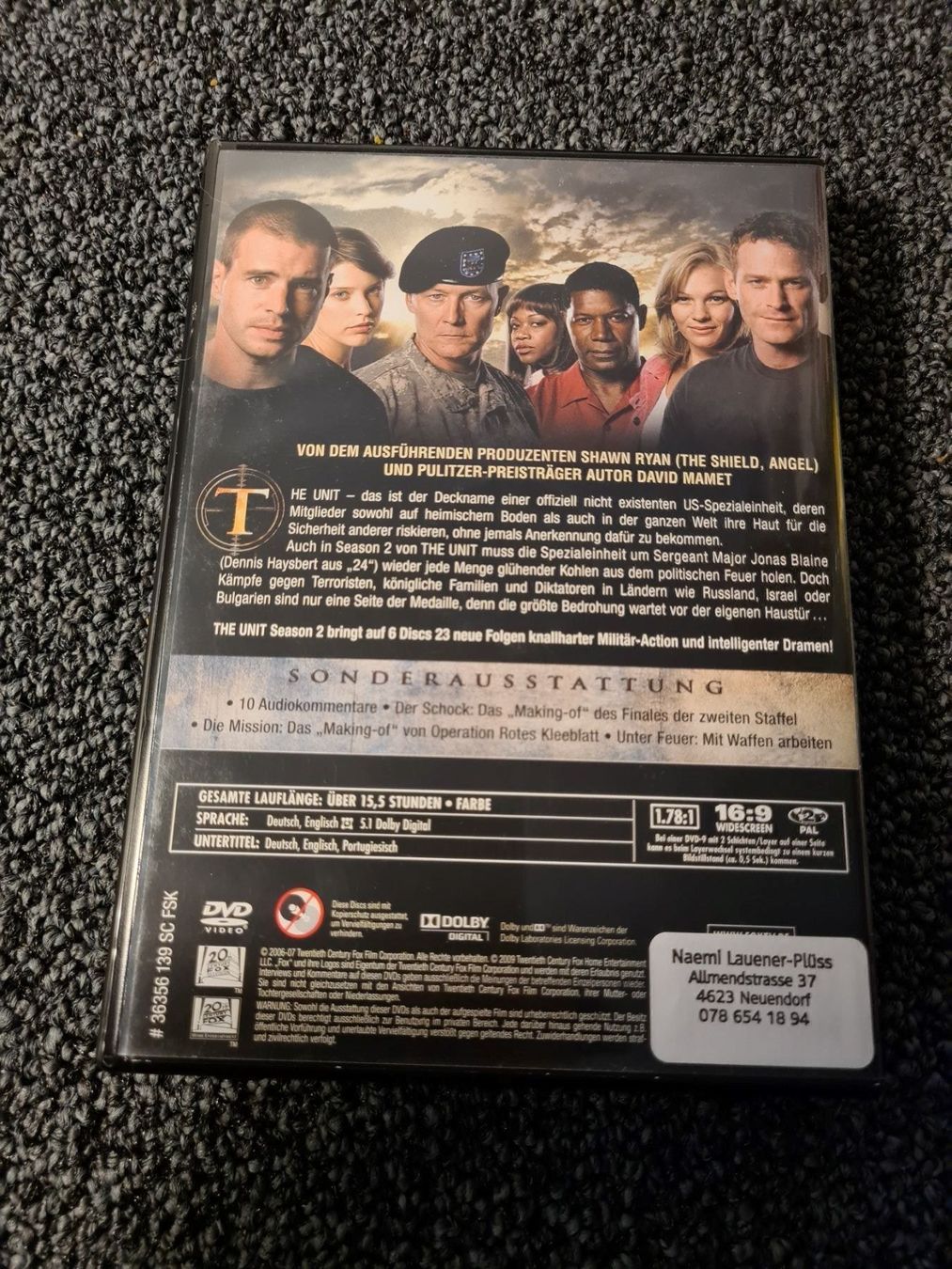 Tutti i DVDs: THE UNIT STAFFEL 2 – Usato da Ruswil venduto da jan_bxl5 1