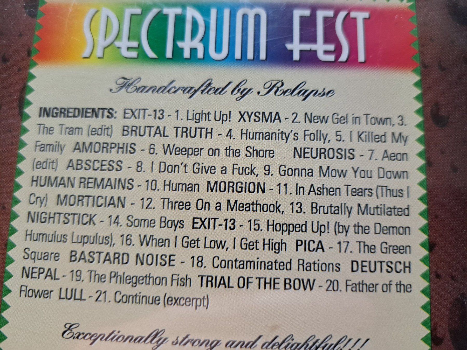 CDs: CD Spectrum Fest: Micro-Brewed Musical Artistry – Gebraucht aus Pully von bro_n52j 2