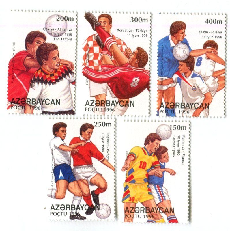 Alle Briefmarken: Briefmarken "Fussball". Aserbaidschan. – Neu und originalverpackt aus Basel von Butsch5