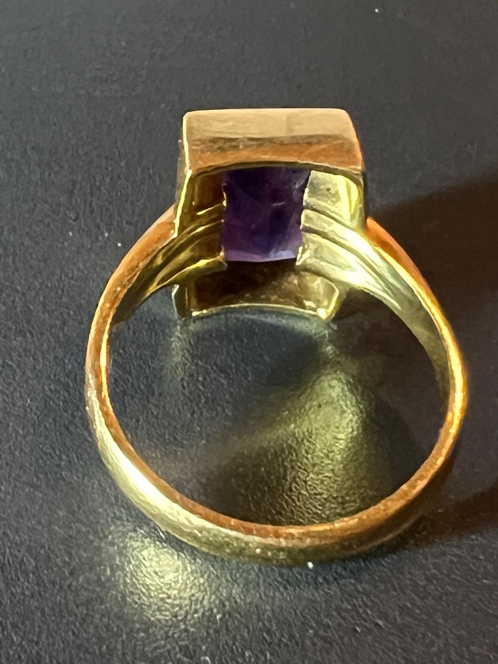 Anelli: Gold-Ring 14K mit Amethyst – Usato da Chur venduto da Penting1935 4