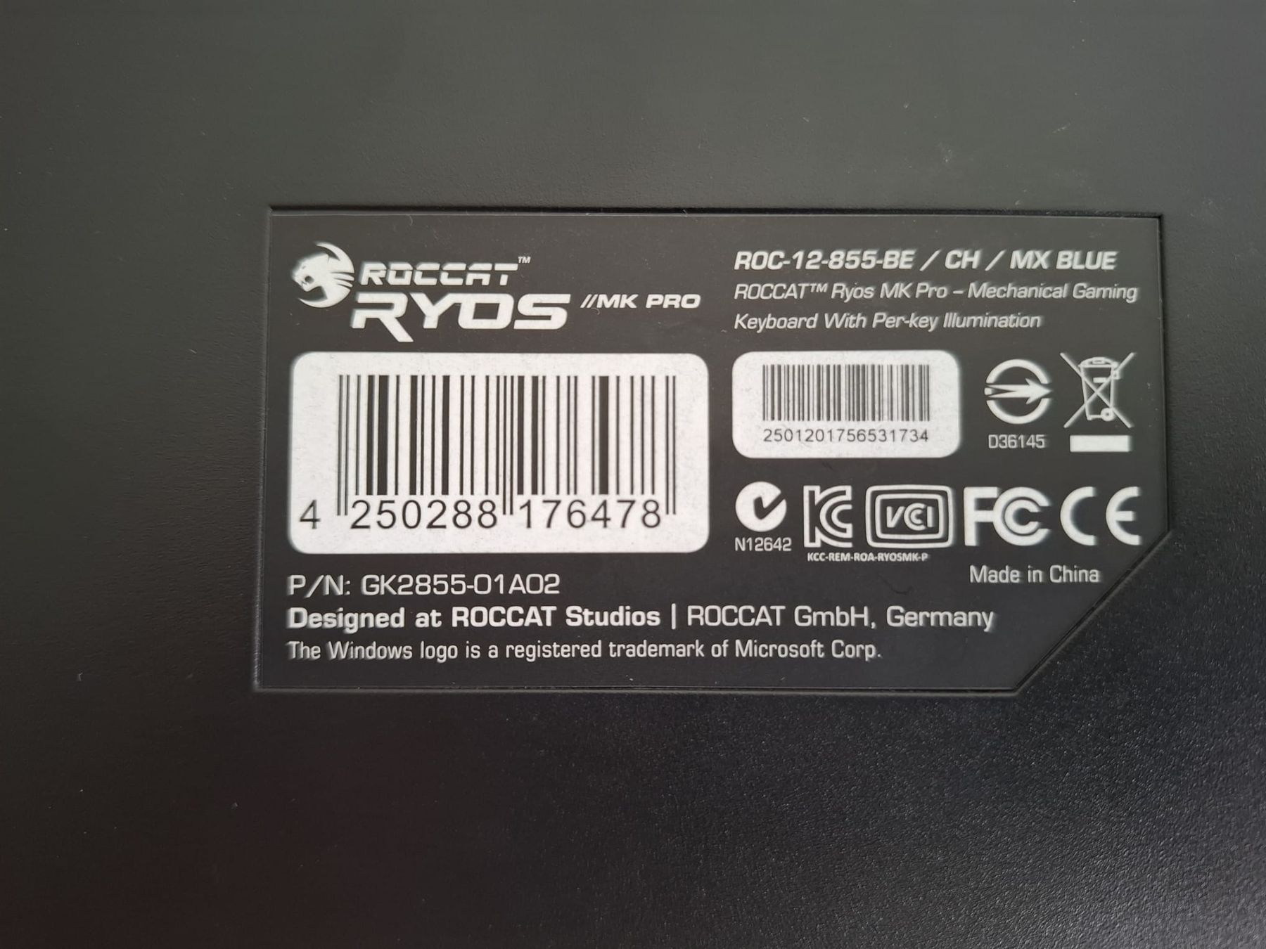 Tastiere: Roccat Ryos MK Pro Mx Blue – Usato da Mellingen venduto da Soleduo2 6