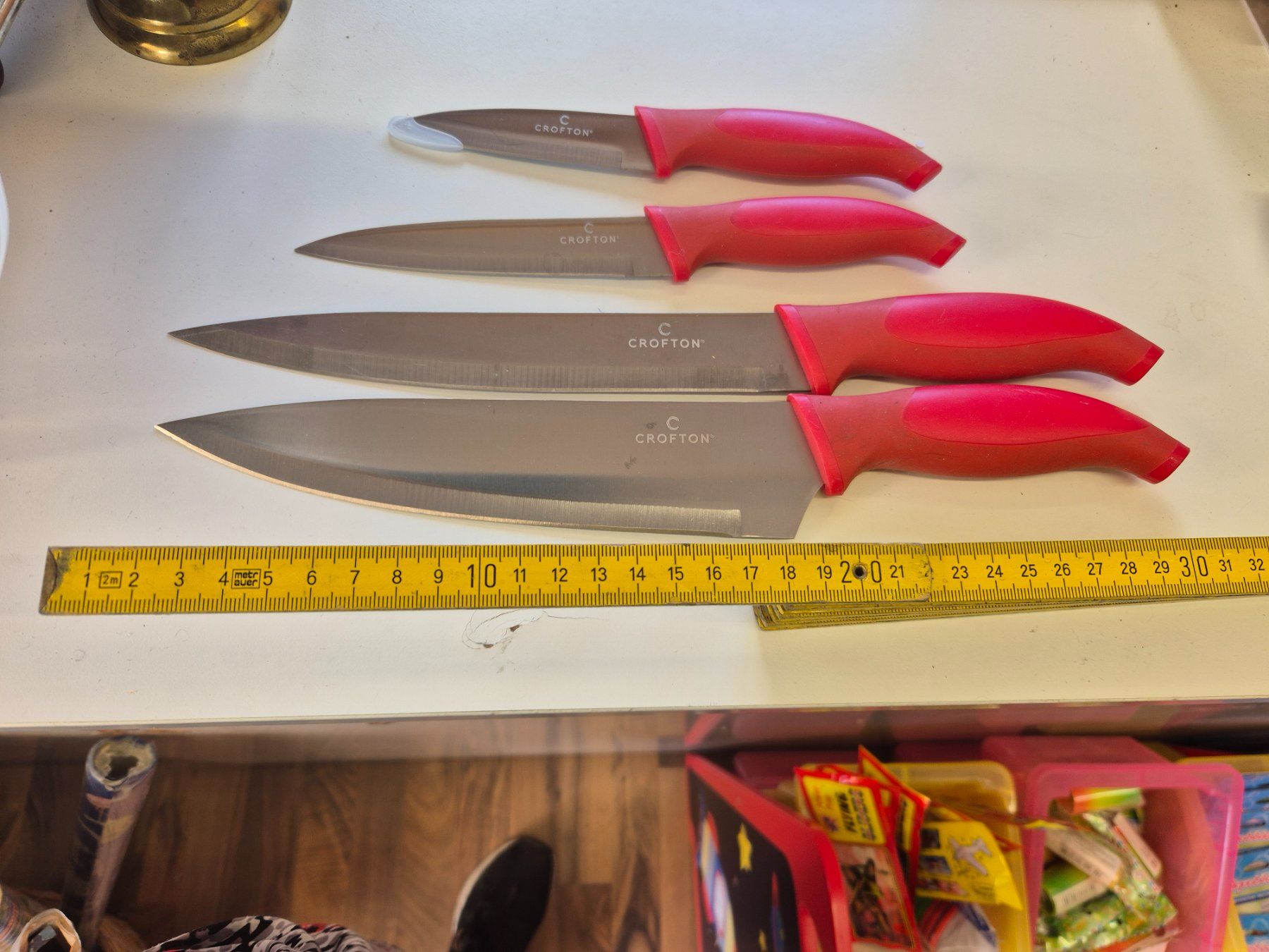Couteaux de cuisine: Messer Set Crofton, 4 Teilig, Rot, neu – Neuf (Voir description) à Schwarzenburg par Flamingo07