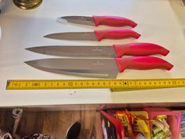 Messer Set Crofton, 4 Teilig, Rot, neu