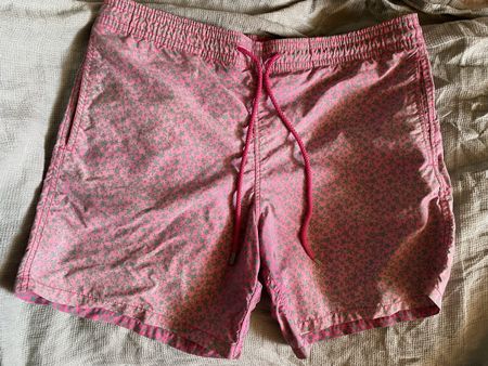 Vilebrequin short de bain rose imprimé tortue L