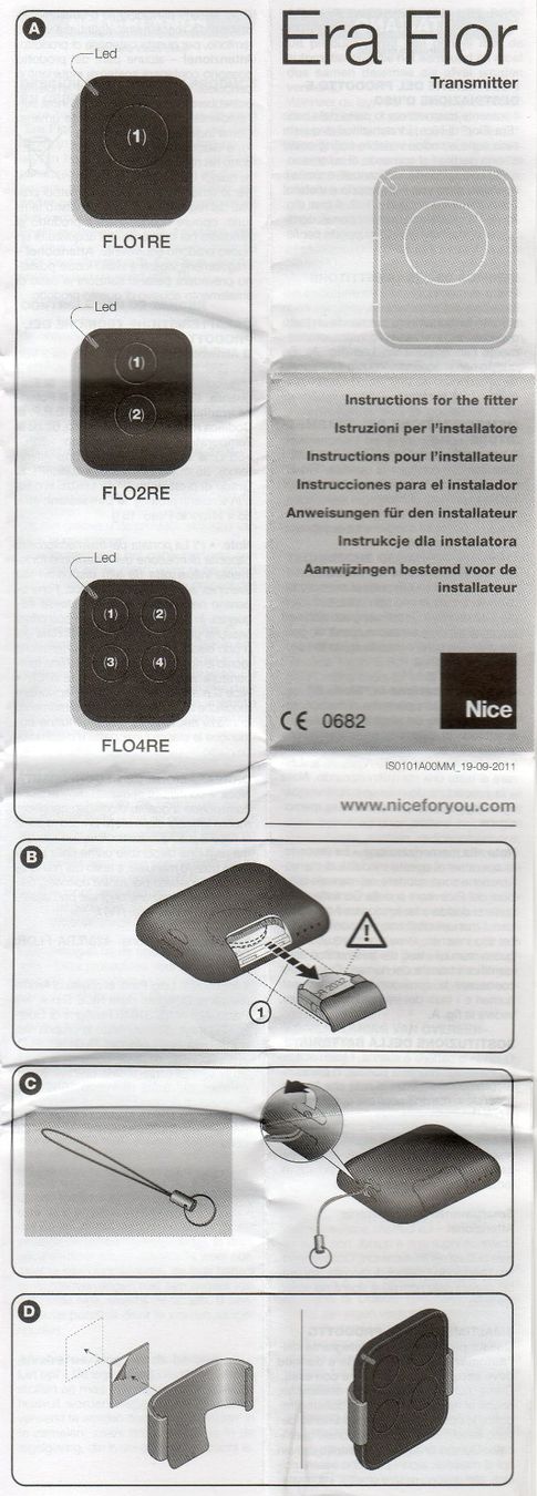 Telecomandi: Télécommande Nice Era-Flor – Usato da Misery venduto da Titi57 1
