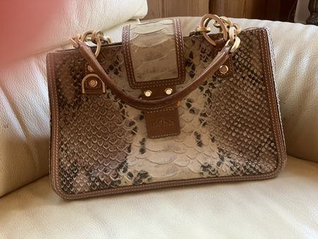 Echte Schlangenledertasche von Hugo Boss