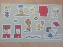 Peanuts Stickerbogen Snoopy Motive neuwertiger Zustand