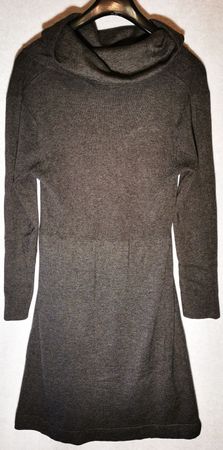 Kleid mit Rollkragen, grau