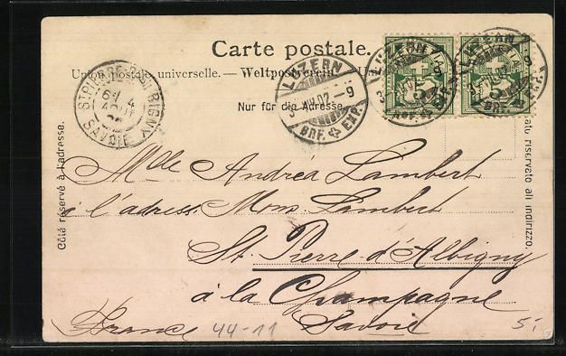 Cartoline postali: Unterwalden, Unterwaldner Bauern bei ein – Usato da Berlin venduto da bartko-reher 1