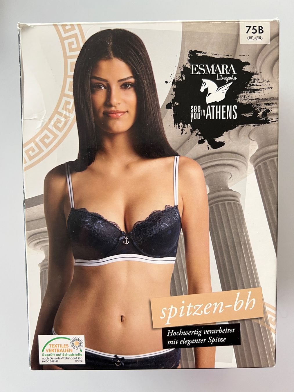 Altra biancheria intima: Esmara Spitzen BH 75B und 2x String Unterhosen – Usato da Büetigen venduto da Jabo