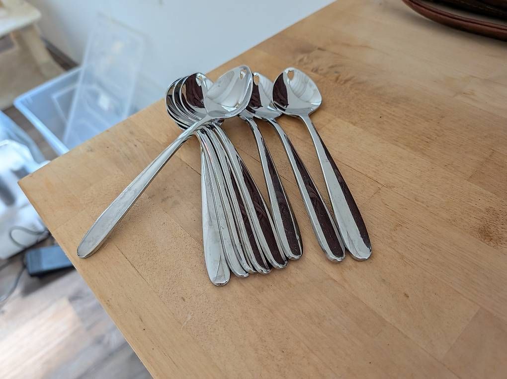 Cucchiai: Kaffeelöffel mit Herzchen (9 Stk.) – Usato da Salvenach venduto da mur_9ct5 1