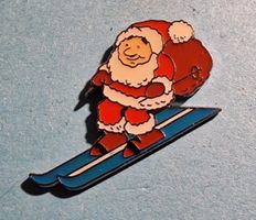 Pin Samichlaus auf auf Ski lim. numm. 422