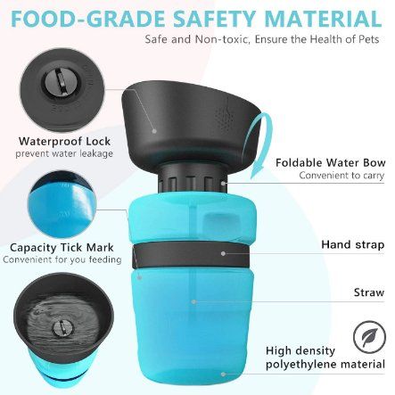 Borracce & Thermos: Hundetrinkflaschen mit integrierter Trinkschal – Nuovo (secondo la descrizione) da Niederglatt ZH venduto da K1r7 1