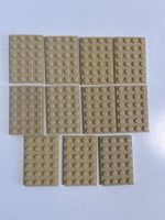 LEGO- 11 Platten hell beige