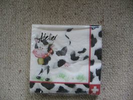 witzige Servietten Atelier designer collection Kuh
