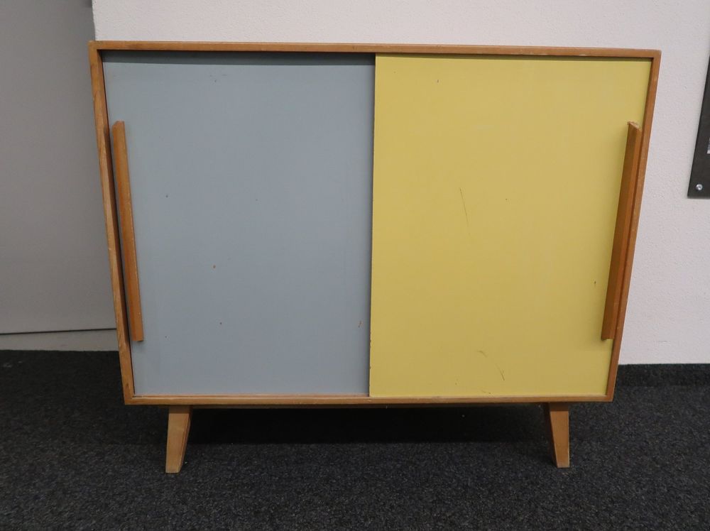 vintage Kommode mit Schiebetüren * Sideboard 50/60er Jahre (Gebraucht ...