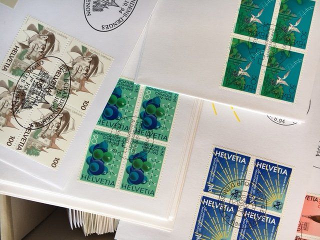 Tutti i francobolli: 500 FDC Schweiz – Nuovo (secondo la descrizione) da untervaz venduto da Wingert