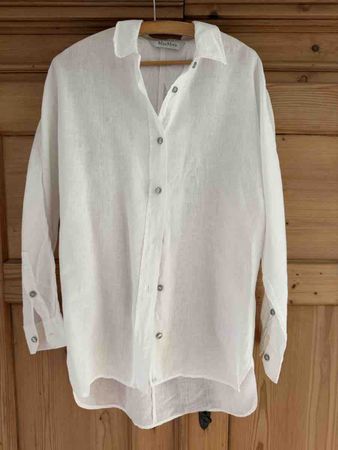 Max Mara Leinenbluse weiss sehr guter Zustand