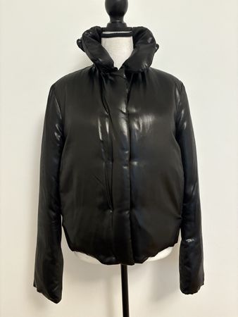 Jil Sander Daunenjacke Schwarz Gr. 36 Steppjacke Seide