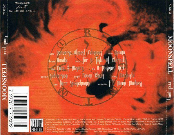 CD: Moonspell – Irreligious – Usato da St.Gallen venduto da jalamusic 1