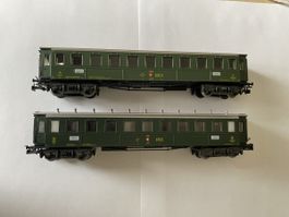 2 schöne nostalgische Märklin Wagen HO Ws