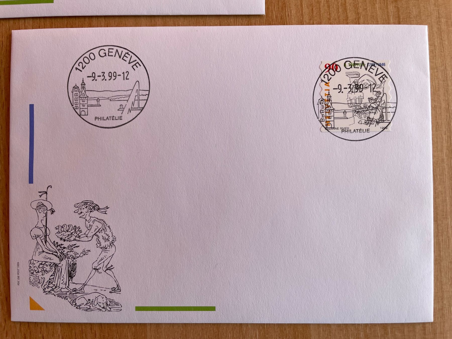 Alle Briefmarken: 9.3.99 GENEVE série complète, rare ! – Gebraucht aus Sonceboz-Sombeval von Comment2 6