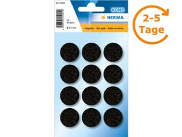 Filzgleiter 22 mm,12 Stück, schwarz