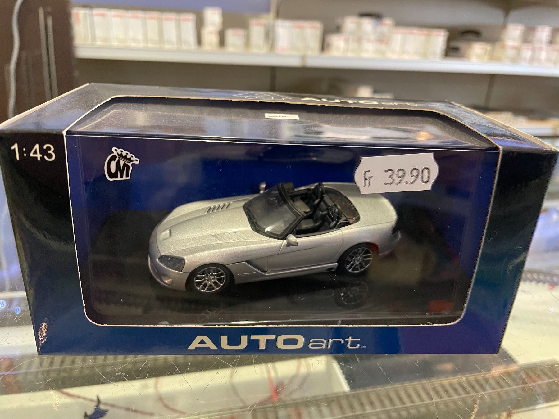 Autoart Modellini d'auto: Autoart 1:43 Dodge viper 2003 – Nuovo e nell'imballaggio originale da Chiasso venduto da Carrara-Modellismo