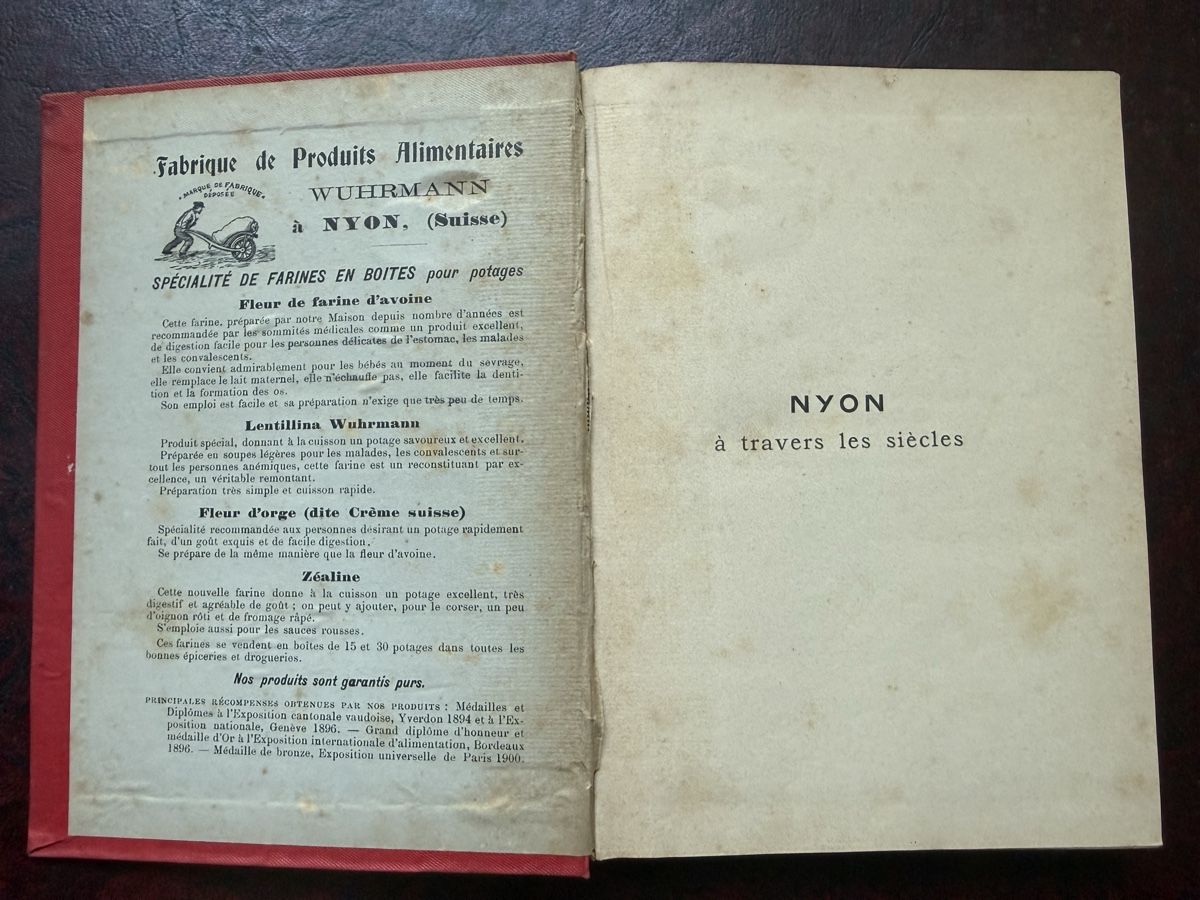Bücher: Nyon à travers les siècles - Guide & Indicateur (1ère éd.) – Gebraucht aus Fribourg von Ardoffel 1