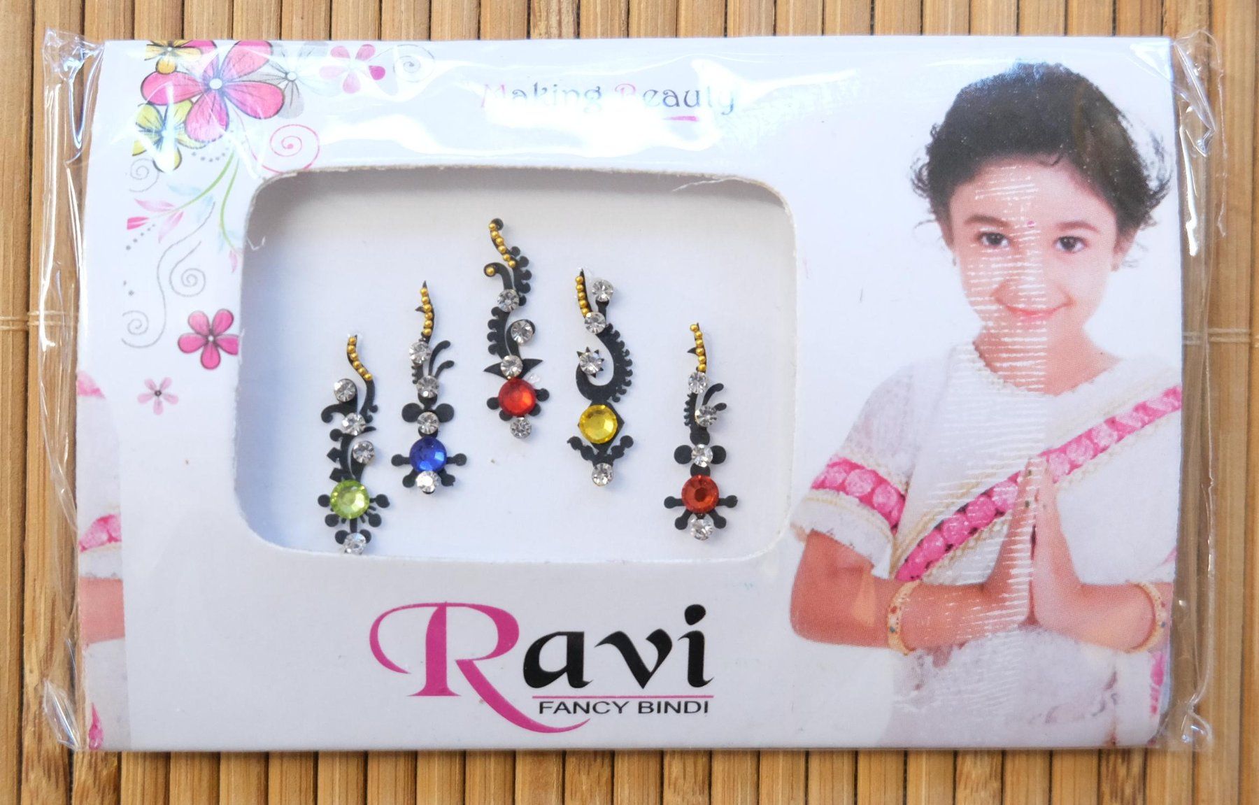 Make-up: Set 4x Bindi Stickers selbstklebender Gesichts Schmuck – Nuovo (secondo la descrizione) da Zürich venduto da Masala-Oase 3