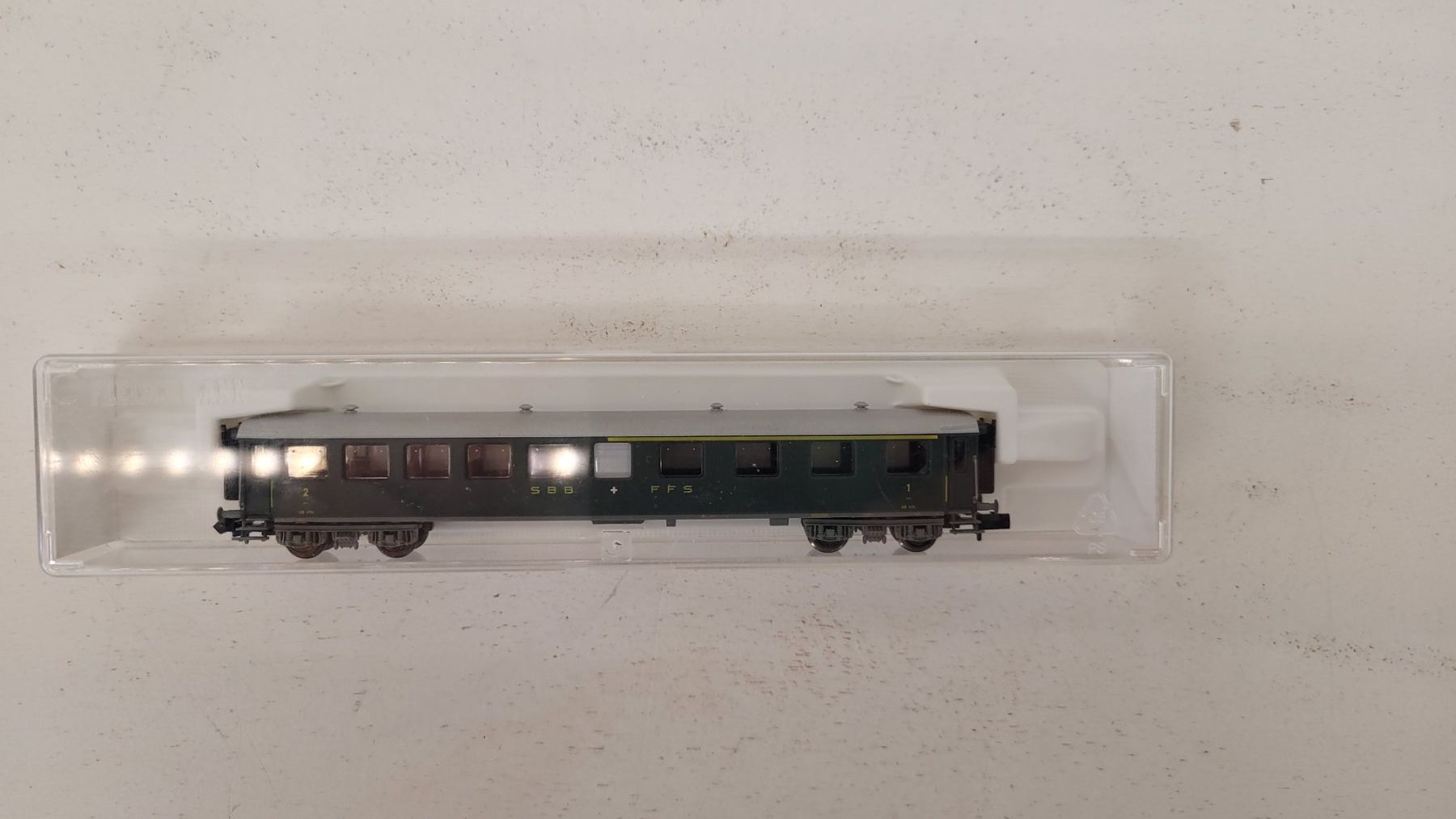 Fleischmann Modelleisenbahnen: Spur N Fleischmann 813803 SBB 1./2. Klasse – Gebraucht aus Büsserach von ModellbahnDepot