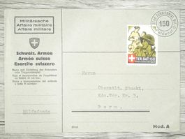 TR78 Enveloppe + Timbre Suisse 1939/40 Feldpost