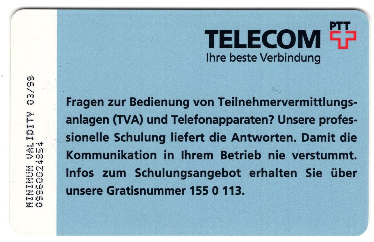 Telefon- & Taxkarten: Telecom Bern, Windrad - seltene Chip Geschenk Taxcard – Gebraucht aus Eglisau von Chperfins 1