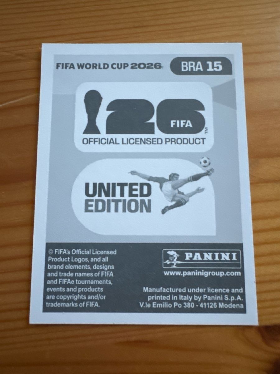 Panini Cartes à collectionner: Panini FWC 2026 BRA15 – D'occasion à Vesenaz par miguelfdfrade 1