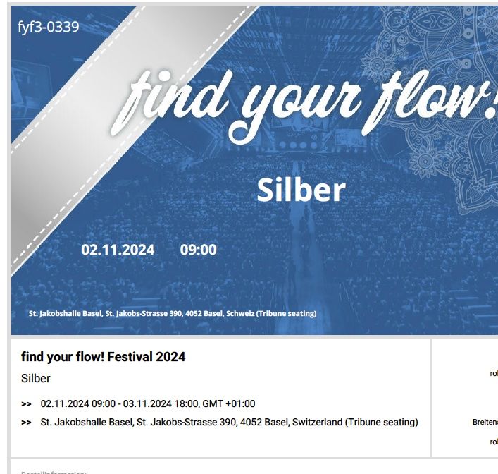 Tickets für Find your Flow 2024 (Neu (gemäss Beschreibung)) in Bern für ...