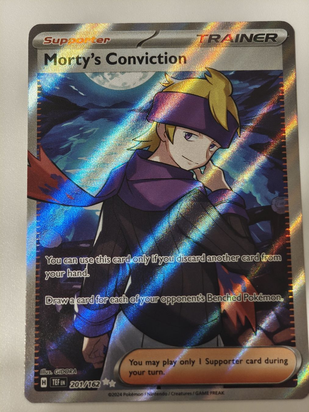 Pokémon Carte collezionabili: Morty's Conviction 201/162 EN – Nuovo (secondo la descrizione) da Therwil venduto da Cordachu_Trade