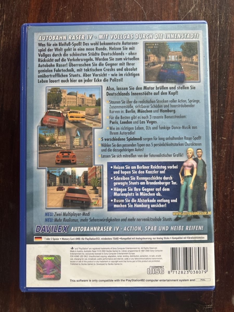 Sony Giochi: Autobahn Raser IV PS2 – Usato da Dottikon venduto da Nate96 2