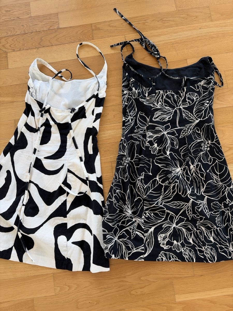 H&M Lotti di vestiti: 2 Leinen Sommerkleider mit Muster, Grösse 36, – Usato da Zürich venduto da ufe_f5q5 3