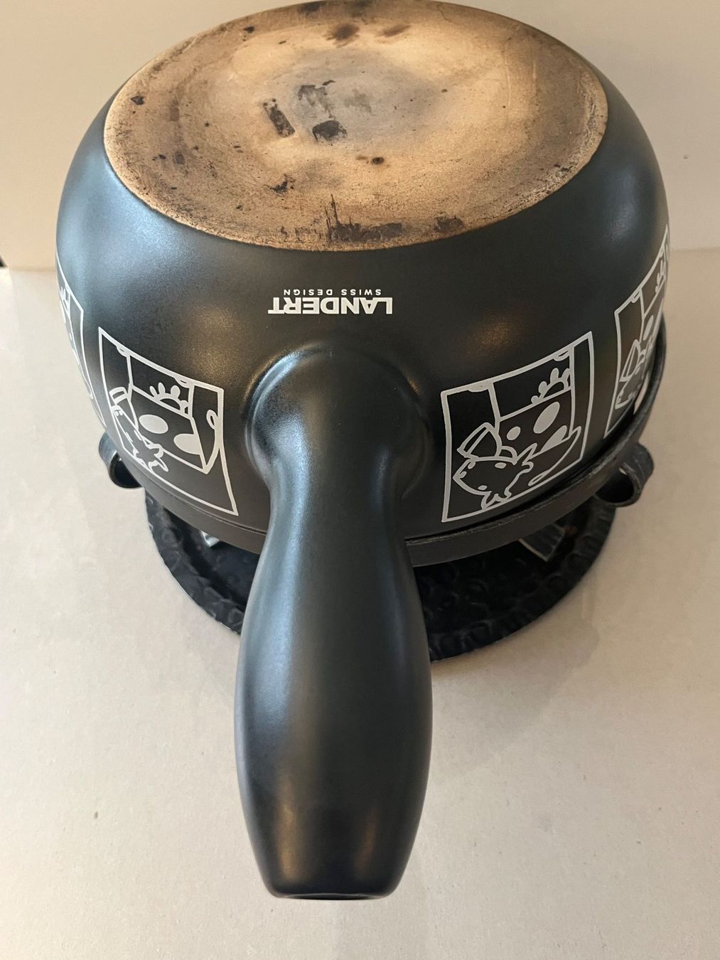 Elettrodomestici da cucina: Fondue Set - Caquelon Landert und Rechaud – Usato da Zürich venduto da mast728 4