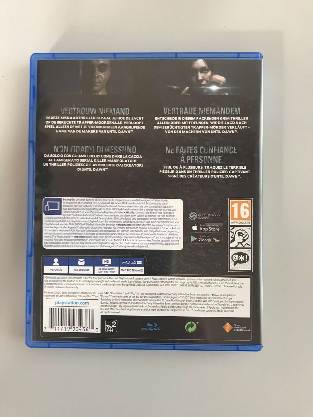 Spiele: Hidden Agenda PS4, wie neu – Gebraucht aus Langnau am Albis von CollectingCoRe 1