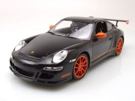 Porsche 911 / 997 GT3 RS 2010 schwarz / orange       1:18