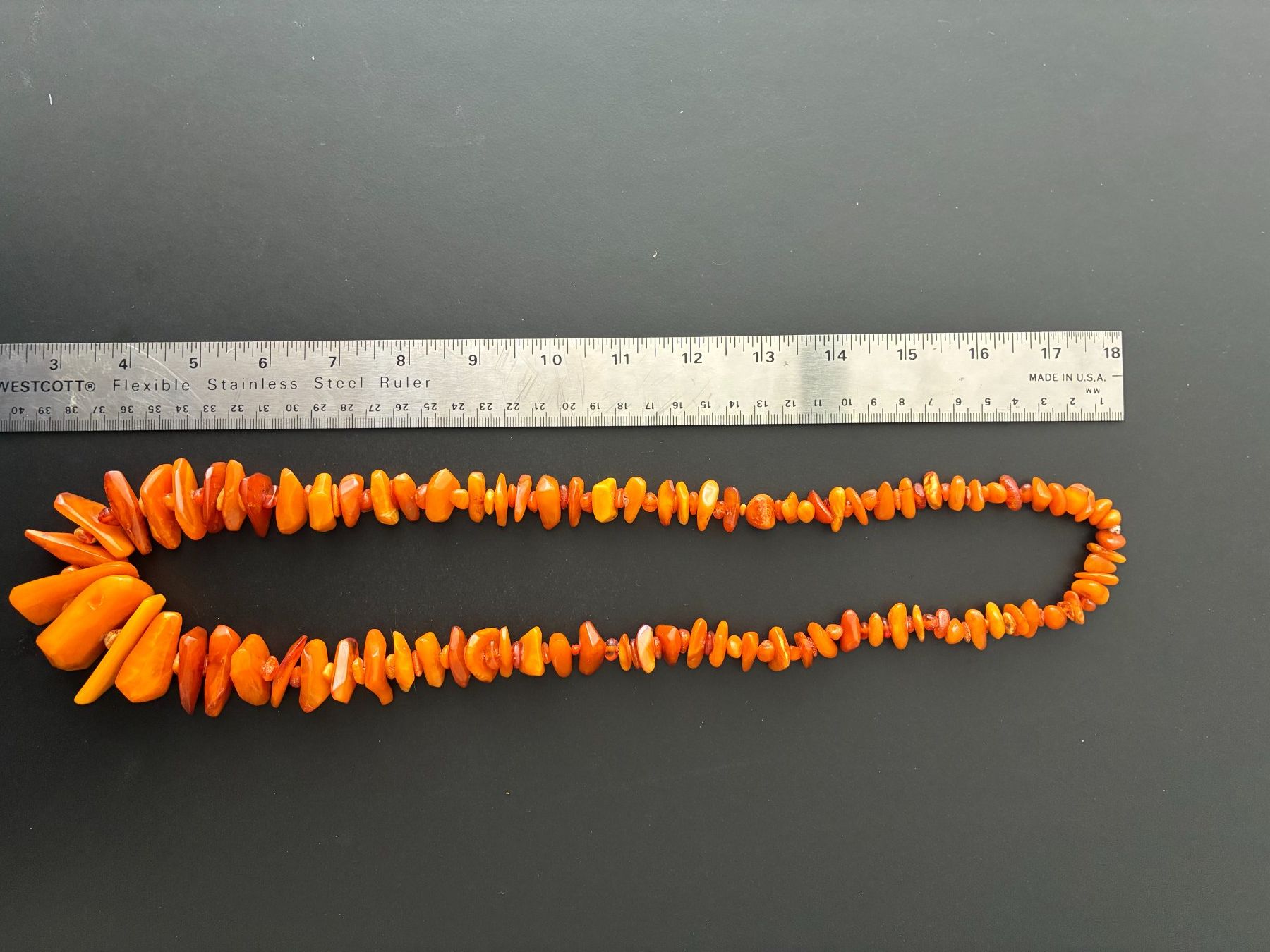 Catenine: grosse Natur Bernstein Halskette – Usato da Hochdorf venduto da Spirvip 1