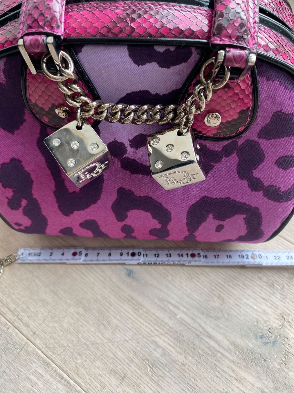 Borse: CHRISTAN DIOR 2004 PYTHON TRIMMED GAMBLER DICE BAG – Usato da Nohl venduto da Gross2 7