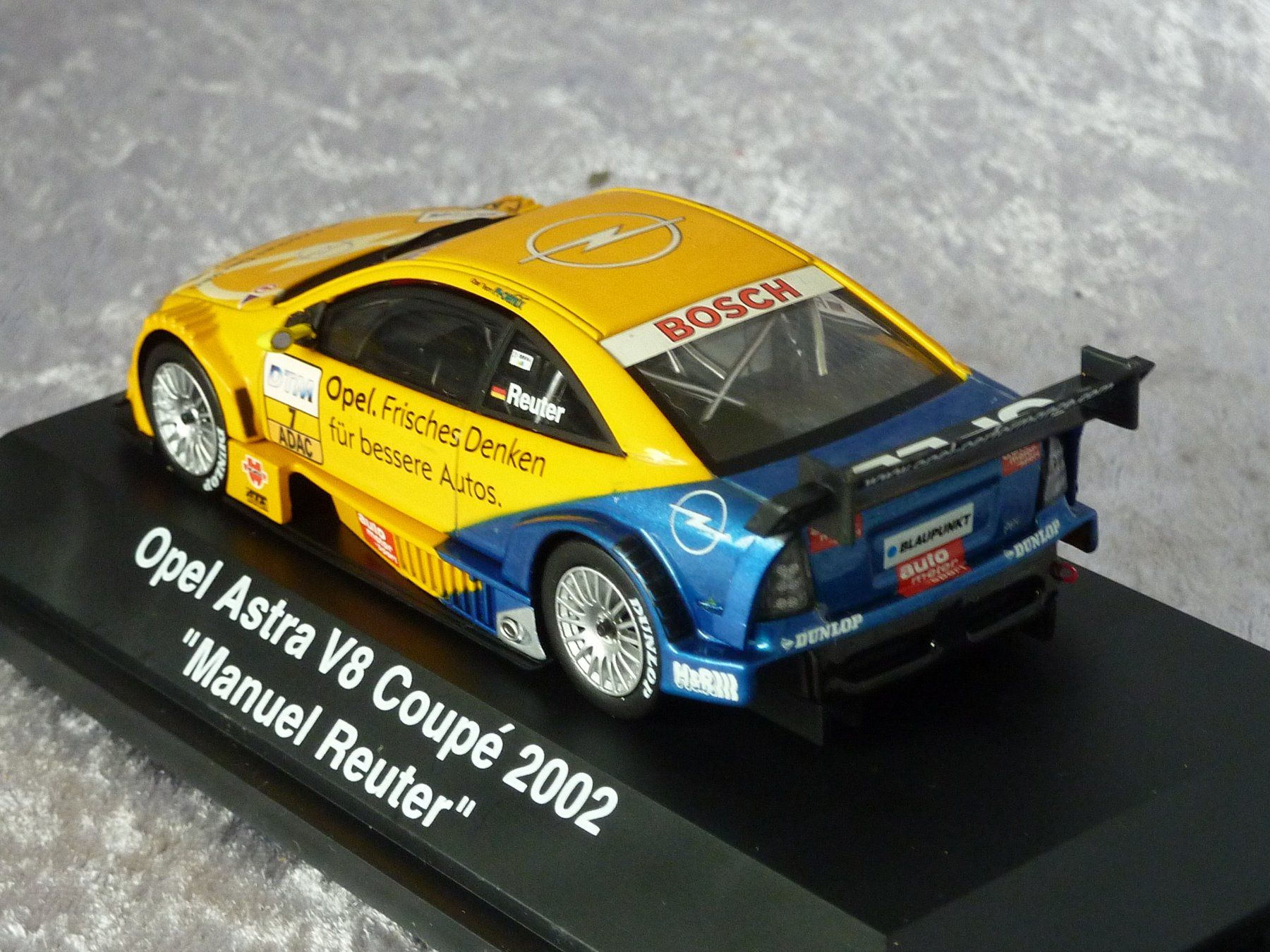 Schuco Modellini d'auto: Opel Astra V8 Coupe DTM #7 2002  1:43 – Nuovo e nell'imballaggio originale da Dürrenäsch venduto da modellautos4you 3